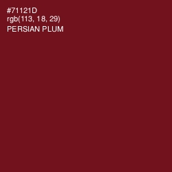 #71121D - Persian Plum Color Image